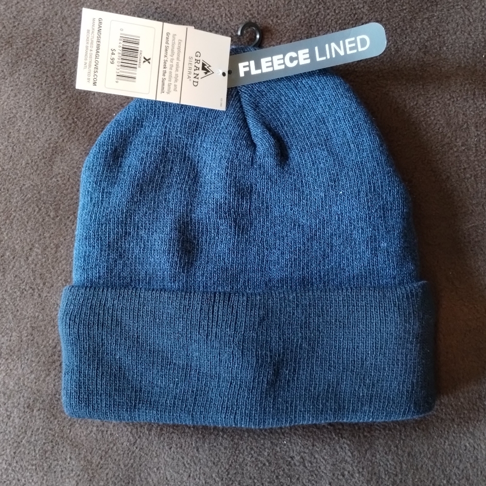 Men's Grand Sierra Knit Winter Hat, Blue, NWT